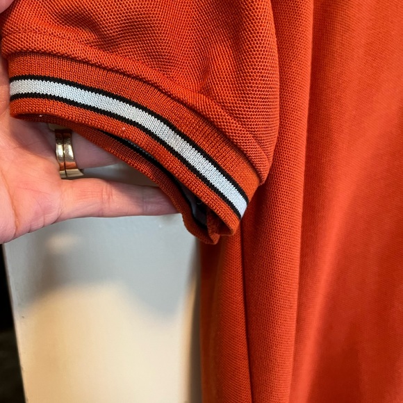 Vintage Lacoste Two Button Polo Burnt Orange - Picture 7 of 10
